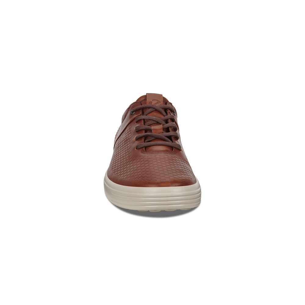 Mens Sneakers - ECCO Soft 7 Lace-Ups - Brown - 0428IJMHP